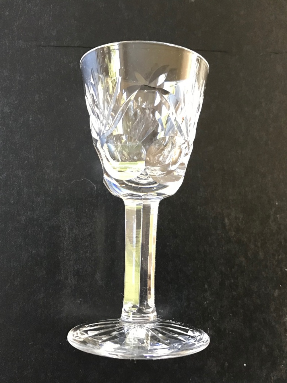 Vintage Set of 8 Waterford Crystal LISMORE 3 1/2" Cordial/ Liqueur Glasses